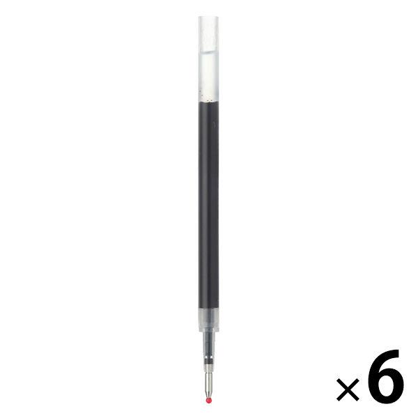無印良品 替芯 さらさら描けるゲルインキボールペン 最安値級価格 0.5mm 2021年新作入荷 6本 良品計画 黒