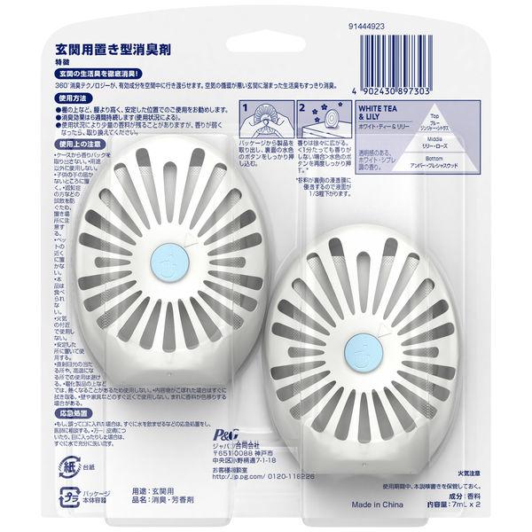 注目のブランド ファブリーズ Pg 抗菌 ホワイトティーシトラス 1セット 玄関用消臭剤 2個 W消臭 部屋用