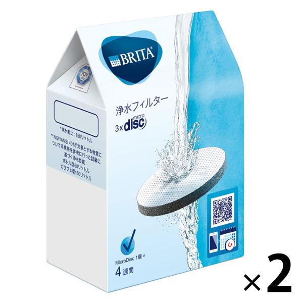 ブリタ BRITA 浄水器 携帯 交換用 マイクロディスク カートリッジ 3個入×2パック 日本正規品 1セット フィルター 値引き ブランド品