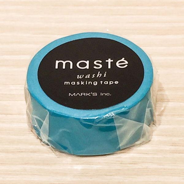 マークス マスキングテープ 15mm マステ ベーシック 無地 ターコイズ MSTMKT01-TQ|y-lohaco|03