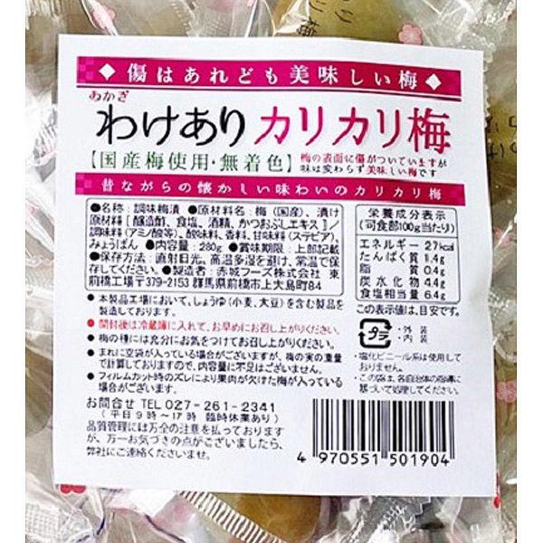 アウトレット 赤城フーズ わけありカリカリ梅280g 10袋 Lohaco Paypayモール店 通販 Paypayモール