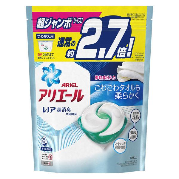 数量限定 倉庫 アリエール ジェルボール 柔軟剤プラス クリーンの香り 詰め替え 1個 超ジャンボ G 40粒入 P 洗濯洗剤