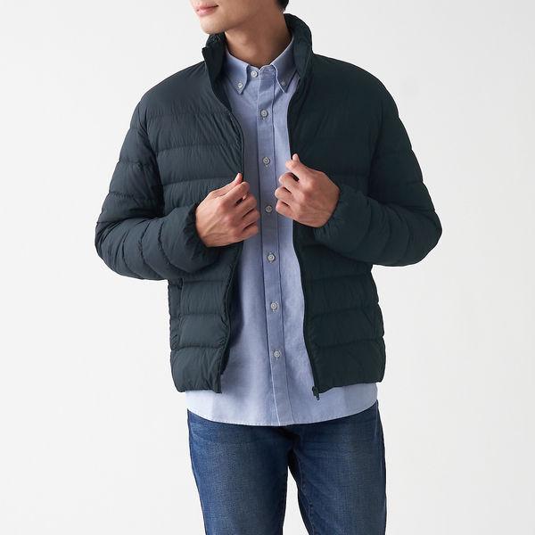 無印良品 軽量 ポケッタブルスタンドカラーダウンジャケット 紳士 L ダークネイビー 良品計画 Lohaco Paypayモール店 通販 Paypayモール