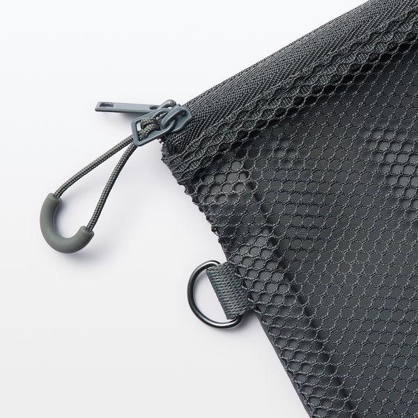 無印良品 ポリエステルダブルファスナーケース M グレー 約13.5×19cm 良品計画|LOHACO |02