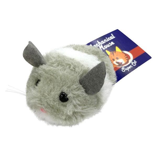 日本初の ぶるぶるねずみ グレー 1個 猫 おもちゃ スーパーキャット