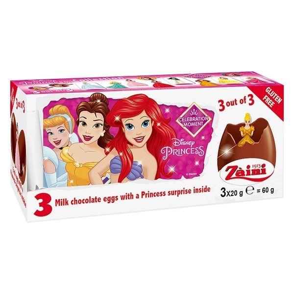 ザイーニ ディズニープリンセス チョコレートエッグ 1個 Wismettacフーズ 22年最新海外 クリスマス チョコレート ギフト プレゼント