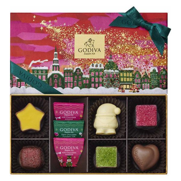 Godiva キラリ ときめくクリスマス アソートメント 9粒入 1個 クリスマス チョコレート 日本産 三越伊勢丹 ギフト
