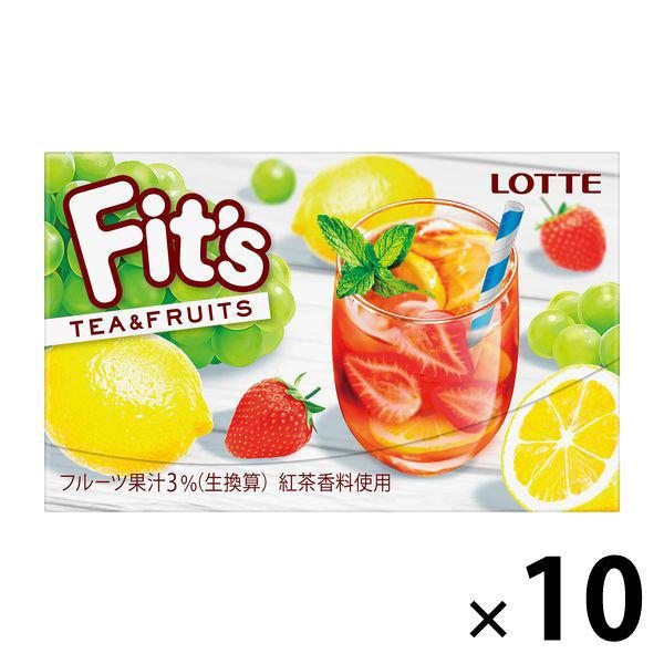 アウトレット ロッテ Fit 039 S ティー フルーツ 卸売り 12枚入 10個 1セット
