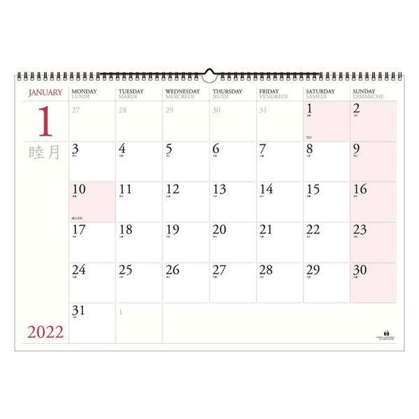 2022年度 壁掛けカレンダー 正規 B3 今だけスーパーセール限定 CLN-B3-01 ディ コスタリカ エトランジェ