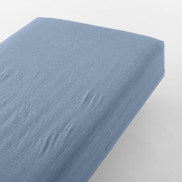 無印良品 洗いざらしボックスシーツ S 100×200×18-28cm用 スモーキーブルー 良品計画1,490円 【85%OFF!】 無印良品 洗いざらしボックスシーツ S 100×200×18-28cm用 スモーキーブルー 良品計画1,490円 【85%OFF!】