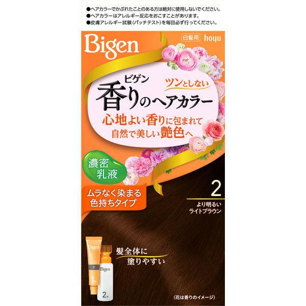 ビゲン 香りのヘアカラー 乳液 2 hoyu 海外限定 ホーユー 買い物 より明るいライトブラウン