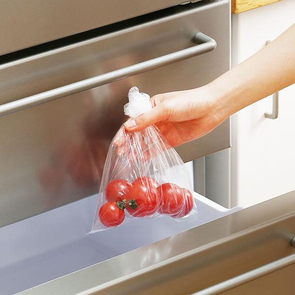 【アウトレット】ポリ袋 食品保存袋 L (マチ付・冷凍・冷蔵・湯煎対応) カサカサタイプ 半透明 1箱(150枚入)ロハコ(LOHACO) オリジナル|y-lohaco|03