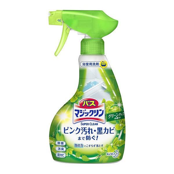 バスマジックリン 泡立ちスプレー グリーンハーブ 1セット(本体+詰替×2個)|y-lohaco|02