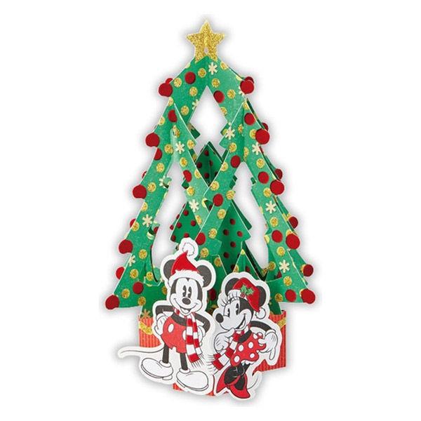 クリスマスカード 立体 ツリーインツリー ミッキー ミニー ディズニー 封筒付き ホールマーク Lohaco Paypayモール店 通販 Paypayモール