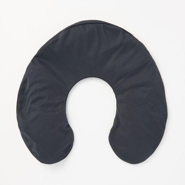 無印良品 ポリエステル携帯用ネッククッション 黒・約37×39cm 82202809 良品計画|y-lohaco|02