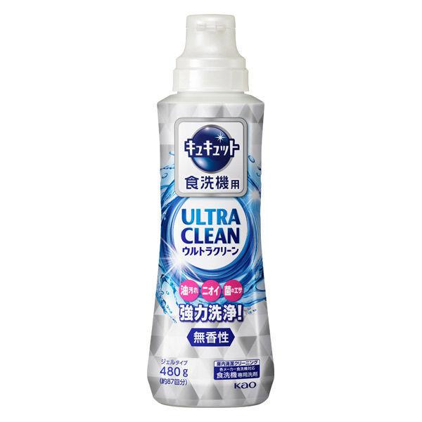 大人気 キュキュット ウルトラクリーン 無香性 本体 480g 詰め替え 770g セット 食洗機用洗剤 花王 食洗機用洗剤 キュキュット6個セット