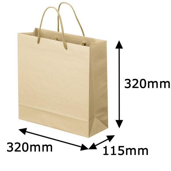 ナチュラルカラー手提袋 丸紐 ふるさと割 ベージュ 特価ブランド M 5枚入 スーパーバッグ 1袋 オリジナル