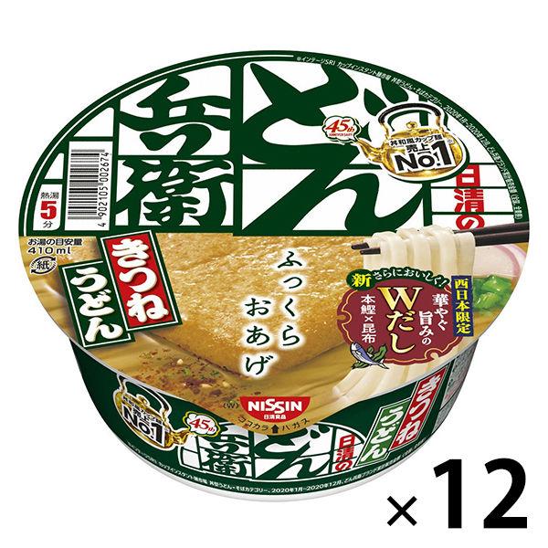 日清食品 日清のどん兵衛 きつねうどん 西日本版 12個入り Georgiaballauthor