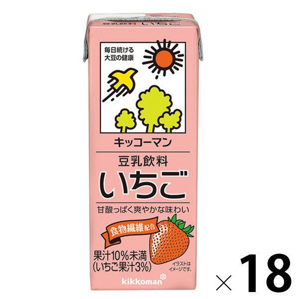 キッコーマン 豆乳飲料 限定モデル いちご 正規販売店 18本入 1箱 200ml