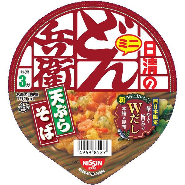 日清食品 日清のどん兵衛 天ぷらそばミニ(西日本版) 12個|y-lohaco|03