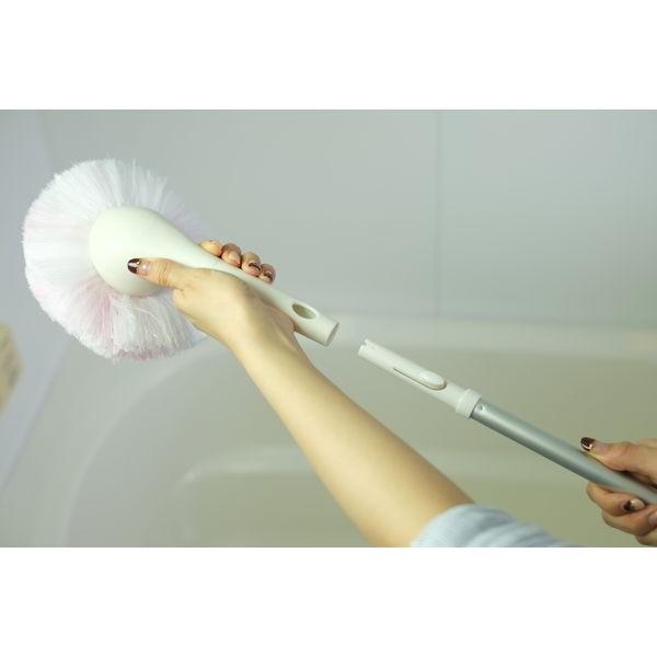 お風呂用ブラシ ユニットバスボンくん抗菌 ハンディ ピンク 幅約150×奥行約120×高さ250mm 山崎産業|y-lohaco|03