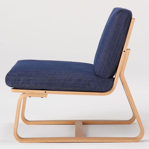 無印良品 綿デニムリビングでもダイニングでもつかえるソファチェア用カバー ブルー 面ファスナー仕様 良品計画 Lohaco Paypayモール店 通販 Paypayモール