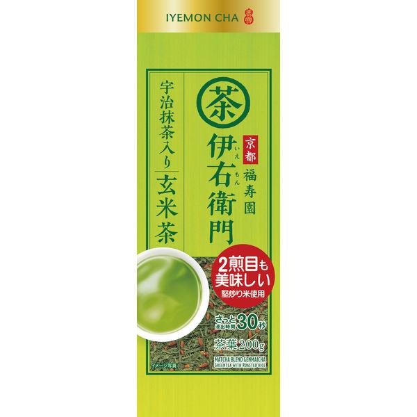 無料配達 宇治の露製茶 福寿園 伊右衛門抹茶入玄米茶TB 20バッグ×12 福寿園 伊右衛門抹茶入玄米茶ティーバッグ 20バッグ×12箱