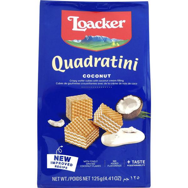 Loacker（ロアカー） クワドラティー二 ココナッツ 1袋 ウェハース 輸入菓子
