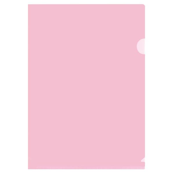 【訳あり】 14周年記念イベントが プラス カラークリアホルダー A4 ピンク ファイル 89854 100枚入×2 2袋