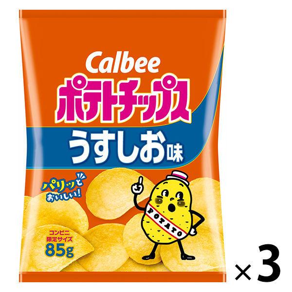 アウトレット カルビー ポテトチップス うすしお味 85g 1セット 3袋
