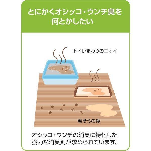 新商品 シュシュット! オシッコ・ウンチ専用 消臭&除菌 猫用 詰め替え 特大サイズ 720ml 5個 ライオン商事(ロハコ)|LOHACO |02