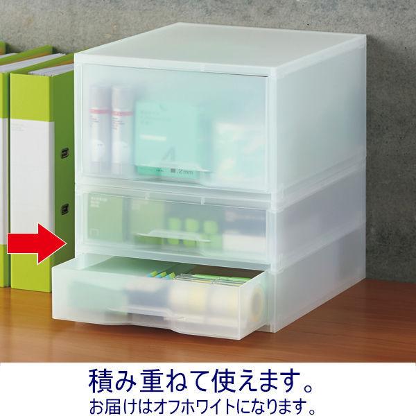 岩崎工業 再生PP引き出しケース 浅型2段 オフホワイト ST6101RW オリジナル|LOHACO PayPayモール店|02
