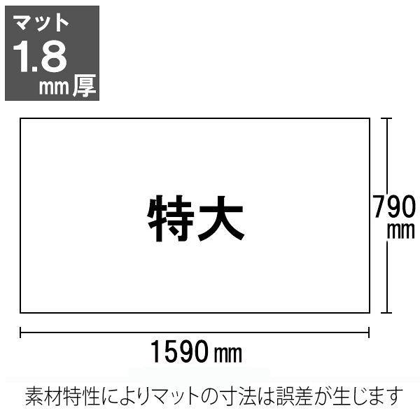 プラス デスクマット クリアータイプ（1590×790mm） 厚さ1.8mm 下敷きなし DMー168C その他