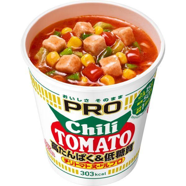 【セール】 日清食品 カップヌードルPRO 高たんぱく&低糖質 チリトマトヌードル 糖質50%オフ 79g 1セット(6食)|y-lohaco|03