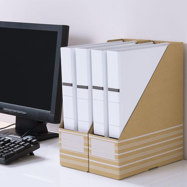 超大特価アスクル ボックスファイル A4タテ ダンボール製 1袋（10冊入） オリジナル ファイル、ケース 