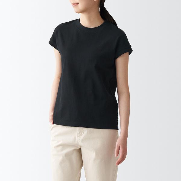 無印良品 太番手天竺編みフレンチスリーブtシャツ 婦人 M 黒 良品計画 Lohaco Paypayモール店 通販 Paypayモール