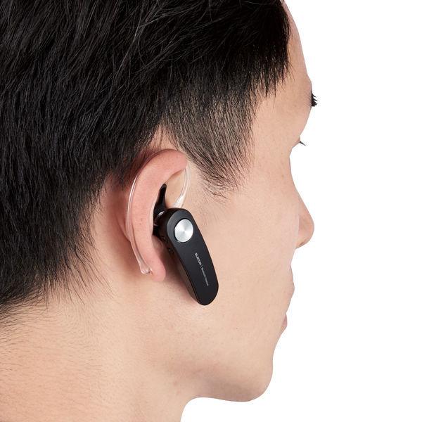 片耳用Bluetoothヘッドセット 音楽・通話両対応 約6時間連続再生 LBT-HS11BK エレコム