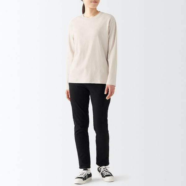 無印良品 スムース編みクルーネック長袖Tシャツ 婦人 M サンドベージュ 良品計画|y-lohaco|06