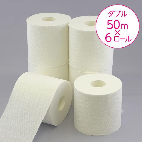 トイレットペーパー ダブル 2倍長持ち 6ロール 50m 再生紙配合 スコッティフラワーパック 1セット(4パック24ロール入)花の香り クレシア|y-lohaco|04