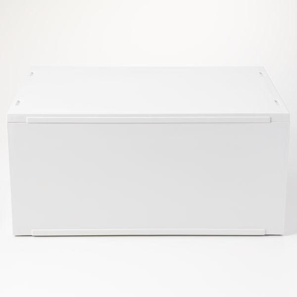 無印良品 ポリプロピレンケース・引出式横ワイド・深型・ホワイトグレー 約37×26×17.5cm 1セット(4個) 良品計画|y-lohaco|04