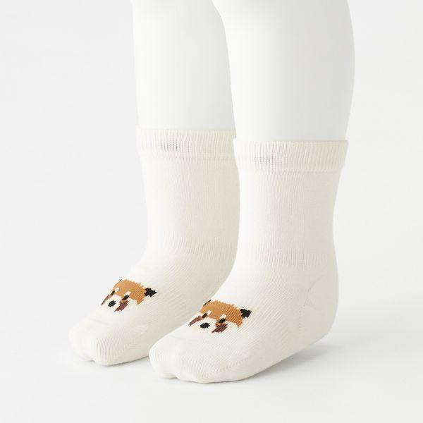 無印良品 足なり直角 かかとに合う 3足組靴下 動物柄 ベビー 11-15cm 混色 1セット(3足組×2) 良品計画|y-lohaco|04
