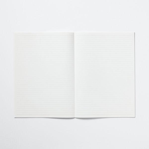 無印良品 植林木ペーパー裏うつりしにくいノート5冊組 B5・30枚・6mm横罫・背クロス5色1セット(20冊:5冊×4組)良品計画|y-lohaco|04