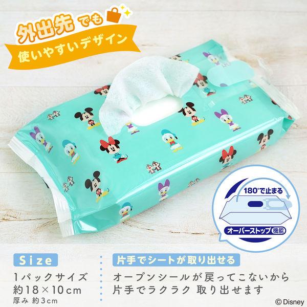 ウェットティッシュ ディズニー 水99.9% おしりふき ミッキー&フレンズ(80枚×3コパック)2パック レック|y-lohaco|05