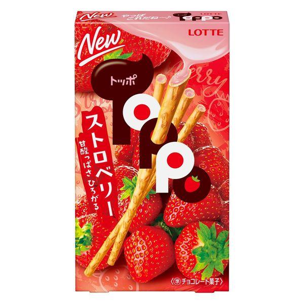ストロベリートッポ 10個 ロッテ チョコレート プレッツェル|y-lohaco|02