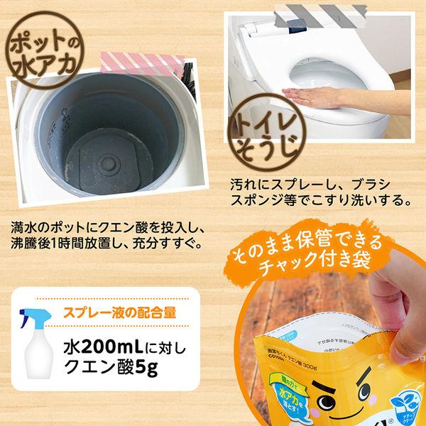 ナチュラルクリーニング 激落ちくん クエン酸 粉末タイプ 300g 1個 レック|y-lohaco|04