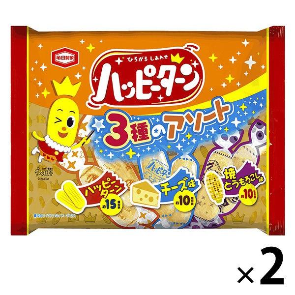 亀田製菓 ハッピーターン 夏セール開催中 3種のアソート 140g 最大43%OFFクーポン 2袋 1セット