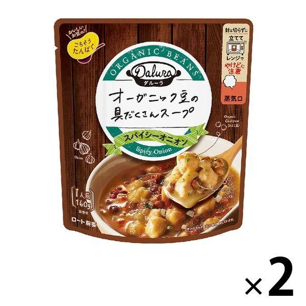 ダルーラ スパイシーオニオン 160g 2袋 インスタントスープ レンジ対応 ロート製薬 最大78 オフ