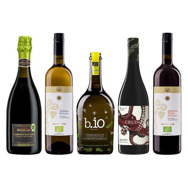【お取り寄せ】 卸売 セール ワインセット 厳選イタリアオーガニックワイン 5本セット モンテ物産 赤 白ワインセット dewese.com dewese.com
