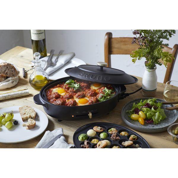 439 送料無料 未使用 BOE053-BK ブルーノ オーバルホットプレート