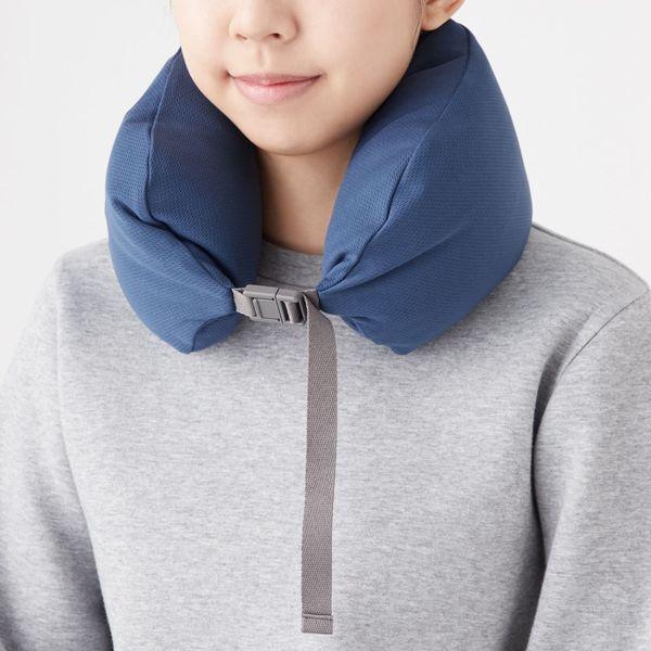 【SALE】 無印良品 フィットするネッククッション くびれ型 ネイビー 約15.5×61cm 良品計画|y-lohaco|05